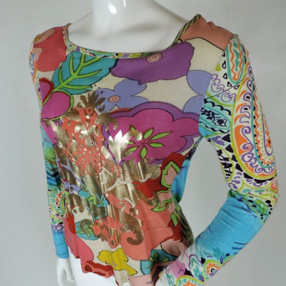 Chaudry Long Sleeve Knit Top Size Small - Picture 2 of 4